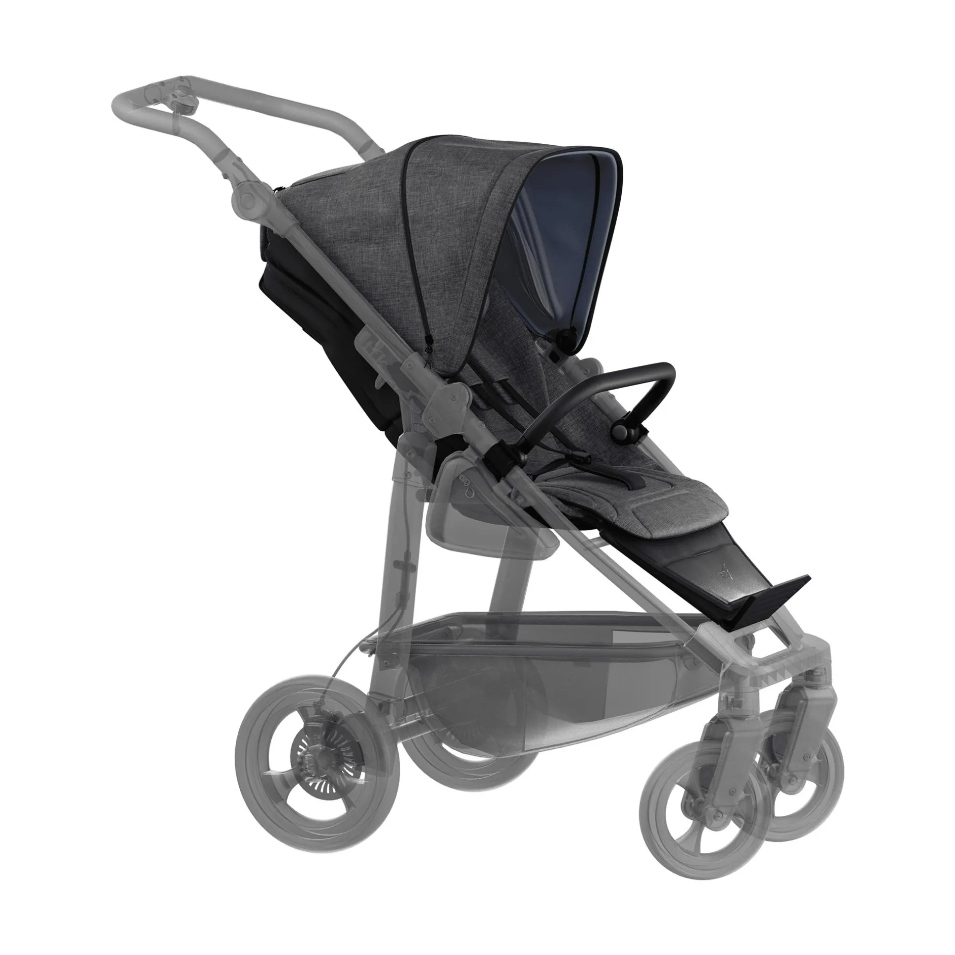 TFK XXL Sportsitz-Einhang Mono Pro Premium Grau*Kinder Kinderwagen Zubehör