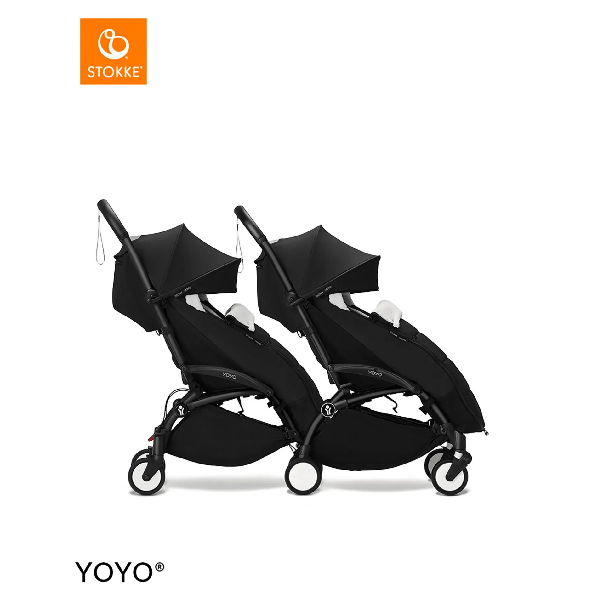 STOKKE YOYO³ Fußsack Black 25*Kinder Kinderwagen Zubehör