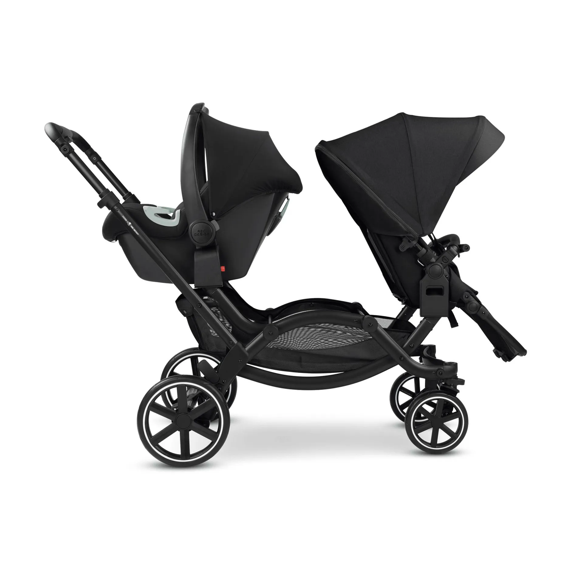 ABC DESIGN Zoom 2 Coal*Kinder Zwillingswagen & Geschwisterwagen