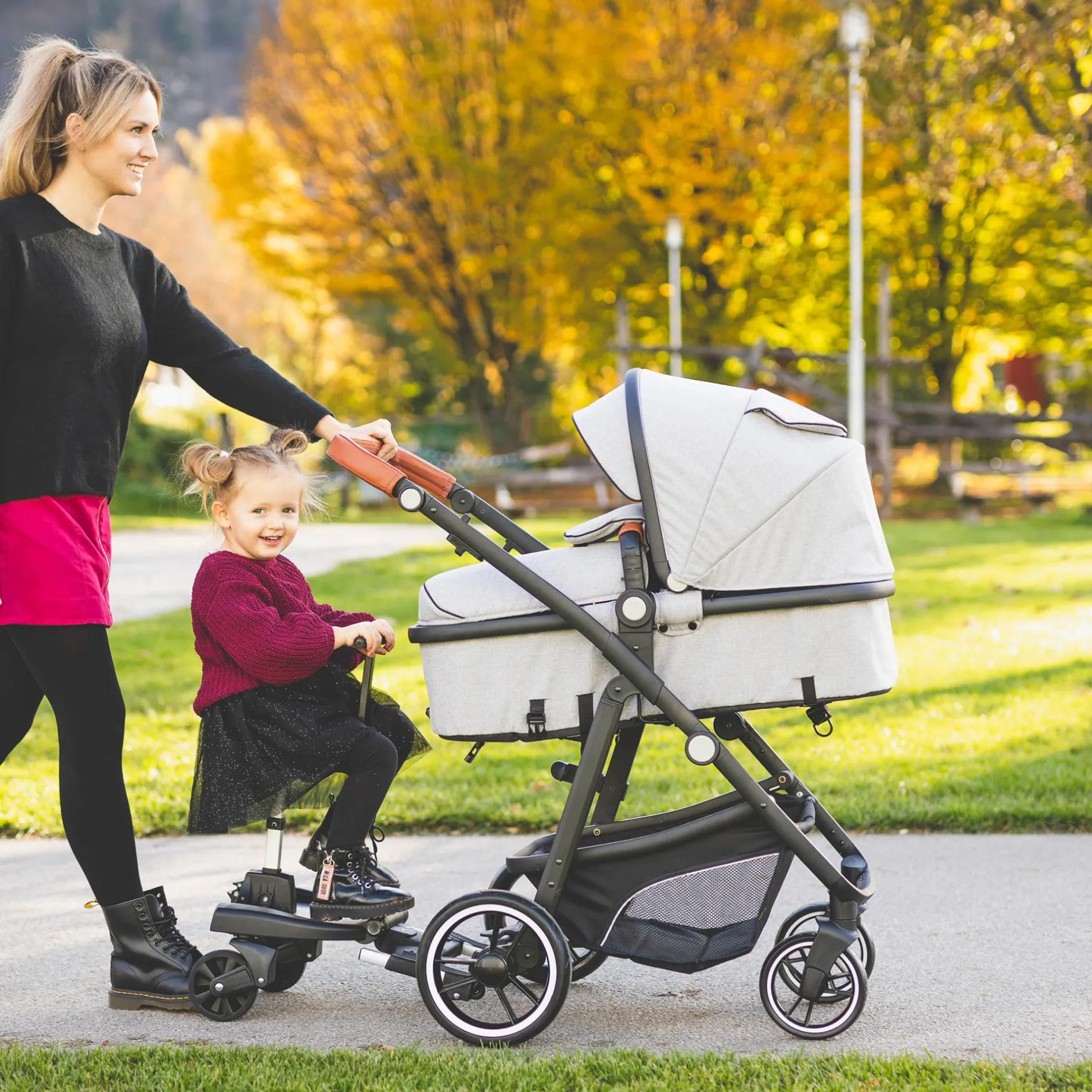 LITTLE ONE Zusatzsitz für Buggy Board Schwarz*Kinder Kinderwagen Zubehör